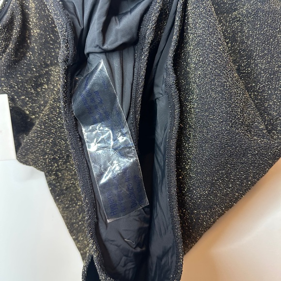 Andie Swim The Augustine One Piece Black Gold Glitter Women's Swimsuit NWT XL - Picture 6 of 10